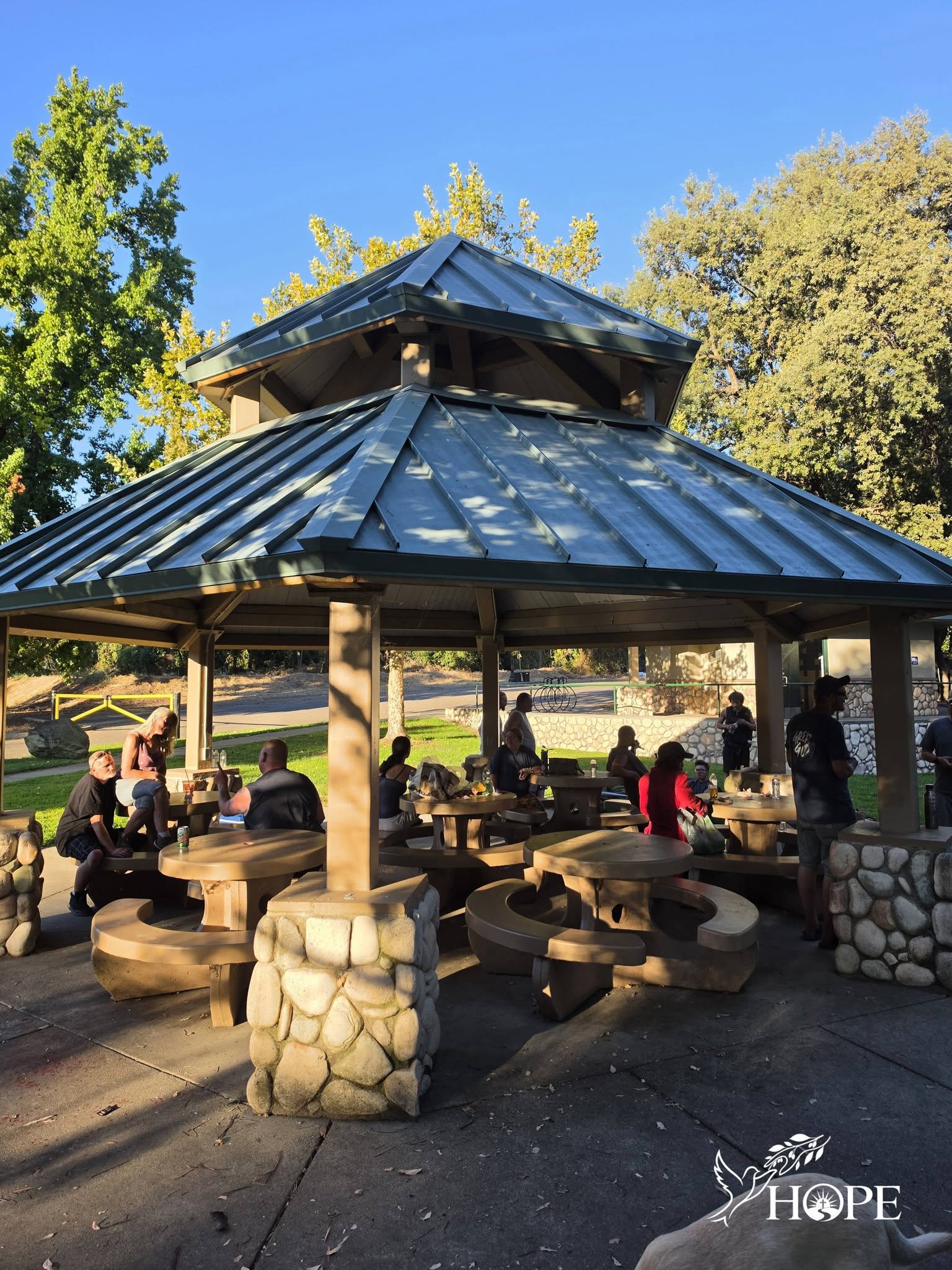 Hope Ministries fellowship and community gathering at the park